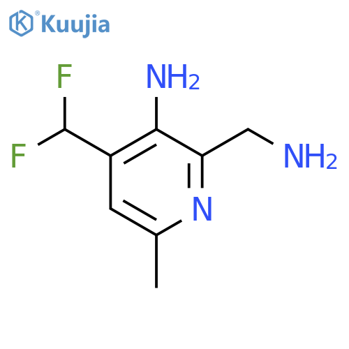 3-Amino-2-(aminomethyl)-4-(difluoromethyl)-6-methylpyridine structure