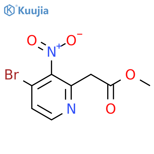 Methyl 4-bromo-3-nitropyridine-2-acetate structure