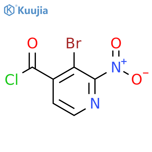 3-Bromo-2-nitropyridine-4-carbonyl chloride structure