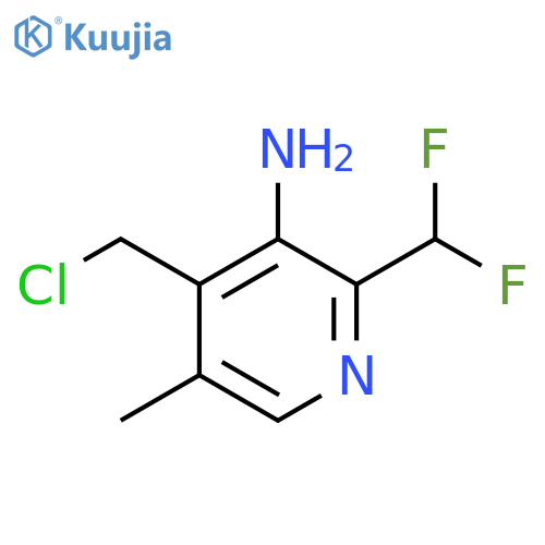 3-Amino-4-(chloromethyl)-2-(difluoromethyl)-5-methylpyridine structure
