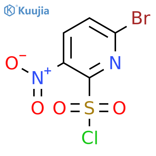 6-Bromo-3-nitropyridine-2-sulfonyl chloride structure