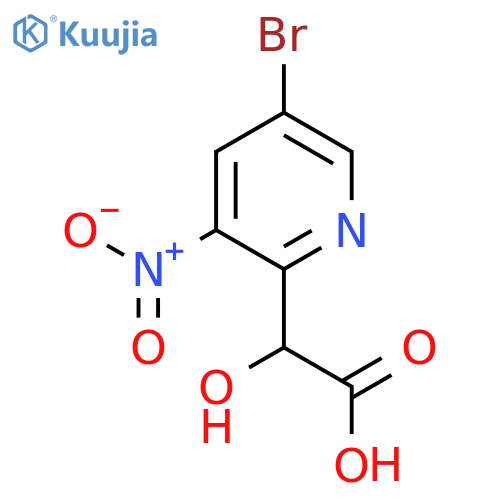 2-(5-Bromo-3-nitropyridin-2-yl)-2-hydroxyacetic acid structure