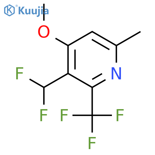 3-(Difluoromethyl)-4-methoxy-6-methyl-2-(trifluoromethyl)pyridine structure