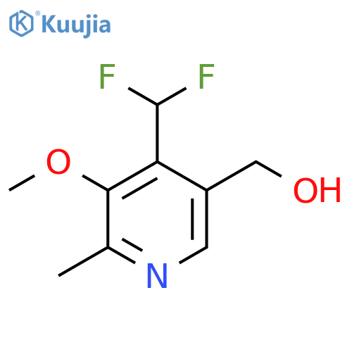 4-(Difluoromethyl)-3-methoxy-2-methylpyridine-5-methanol structure