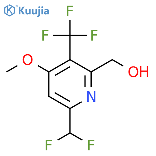 6-(Difluoromethyl)-4-methoxy-3-(trifluoromethyl)pyridine-2-methanol structure