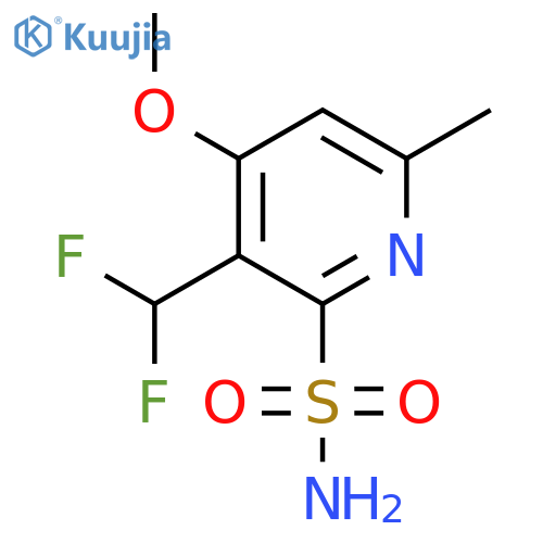 3-(Difluoromethyl)-4-methoxy-6-methylpyridine-2-sulfonamide structure
