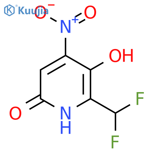 2-(Difluoromethyl)-3,6-dihydroxy-4-nitropyridine structure