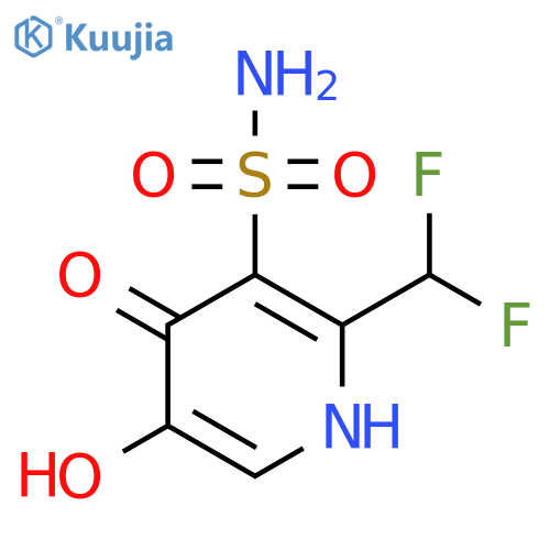 2-(Difluoromethyl)-4,5-dihydroxypyridine-3-sulfonamide structure