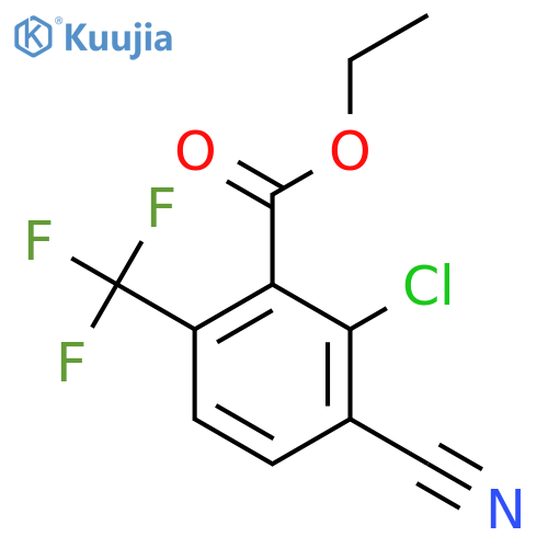 Ethyl 2-chloro-3-cyano-6-(trifluoromethyl)benzoate structure