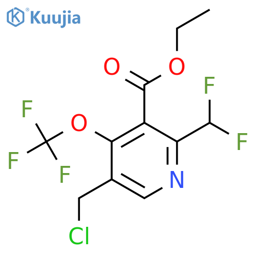 Ethyl 5-(chloromethyl)-2-(difluoromethyl)-4-(trifluoromethoxy)pyridine-3-carboxylate structure