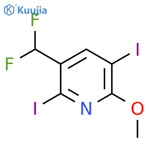 3-(Difluoromethyl)-2,5-diiodo-6-methoxypyridine structure