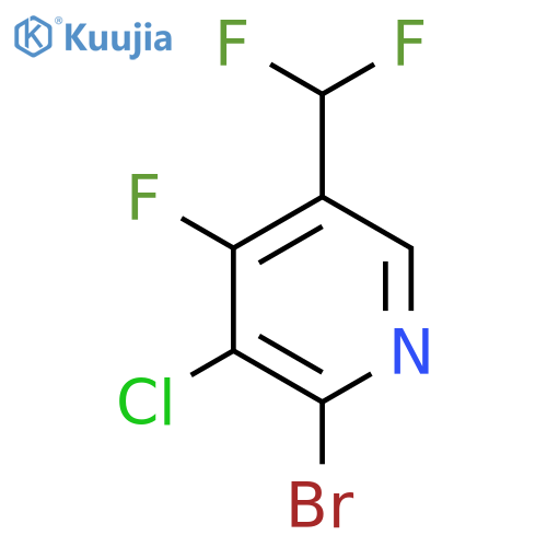 2-Bromo-3-chloro-5-(difluoromethyl)-4-fluoropyridine structure