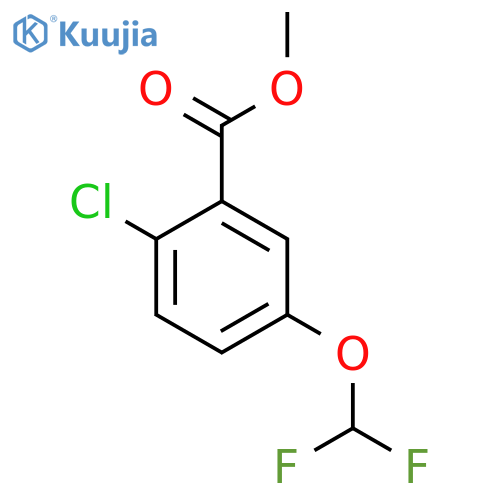 Methyl 2-chloro-5-(difluoromethoxy)benzoate structure