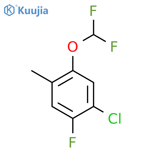 4-Chloro-2-difluoromethoxy-5-fluorotoluene structure