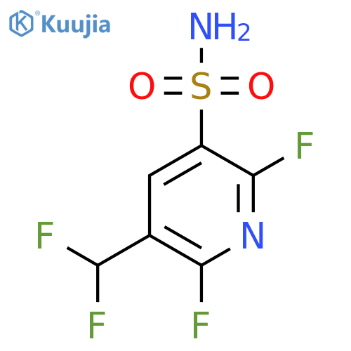 2,6-Difluoro-3-(difluoromethyl)pyridine-5-sulfonamide structure