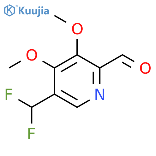 5-(Difluoromethyl)-3,4-dimethoxypyridine-2-carboxaldehyde structure