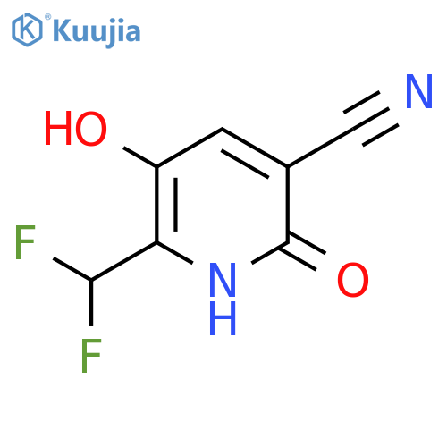 3-Cyano-6-(difluoromethyl)-2,5-dihydroxypyridine structure