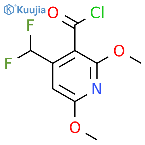 4-(Difluoromethyl)-2,6-dimethoxypyridine-3-carbonyl chloride structure