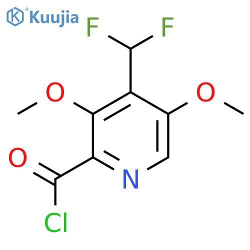 4-(Difluoromethyl)-3,5-dimethoxypyridine-2-carbonyl chloride structure