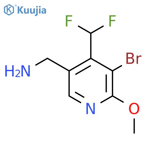5-(Aminomethyl)-3-bromo-4-(difluoromethyl)-2-methoxypyridine structure