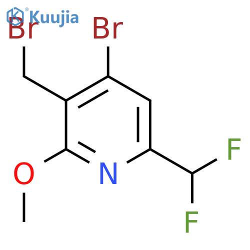 4-Bromo-3-(bromomethyl)-6-(difluoromethyl)-2-methoxypyridine structure