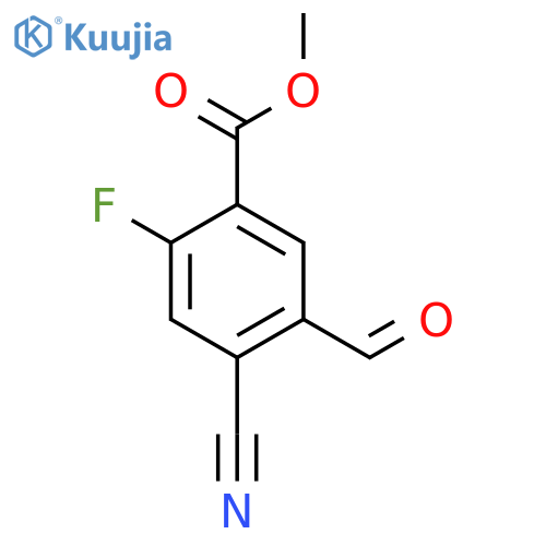 Methyl 4-cyano-2-fluoro-5-formylbenzoate structure