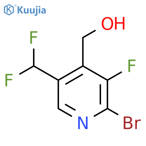 2-Bromo-5-(difluoromethyl)-3-fluoropyridine-4-methanol structure