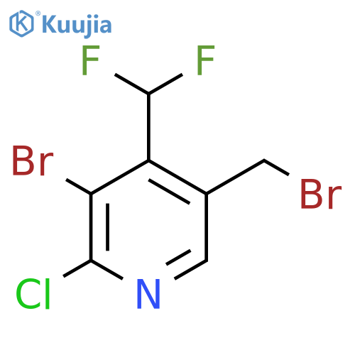 3-Bromo-5-(bromomethyl)-2-chloro-4-(difluoromethyl)pyridine structure