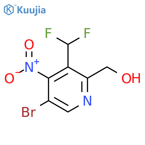 5-Bromo-3-(difluoromethyl)-4-nitropyridine-2-methanol structure