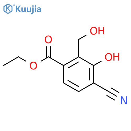 Ethyl 4-cyano-3-hydroxy-2-(hydroxymethyl)benzoate structure