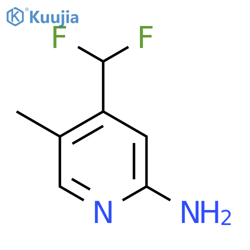 2-Amino-4-(difluoromethyl)-5-methylpyridine structure