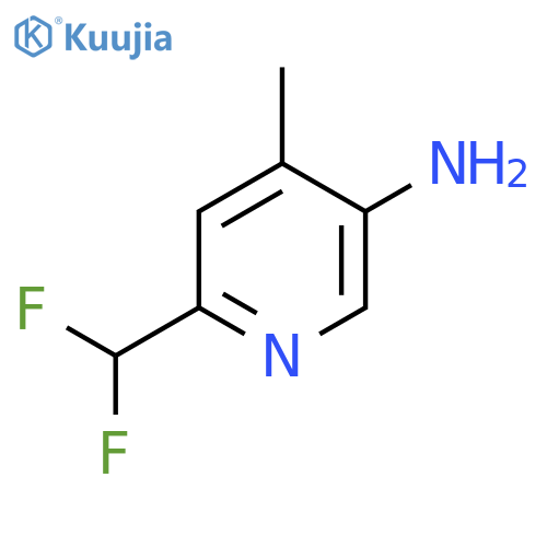 5-Amino-2-(difluoromethyl)-4-methylpyridine structure