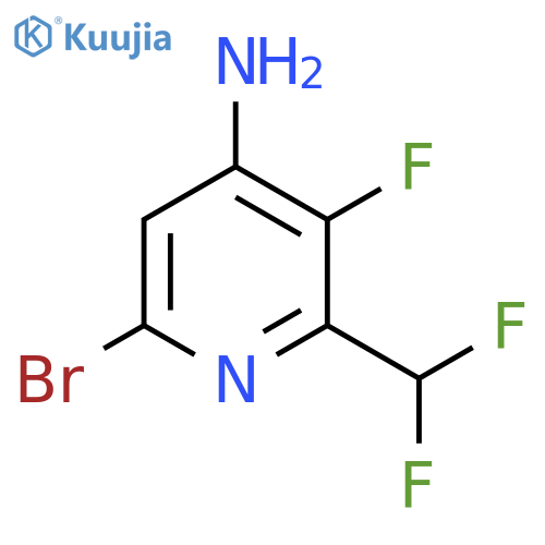 4-Amino-6-bromo-2-(difluoromethyl)-3-fluoropyridine structure
