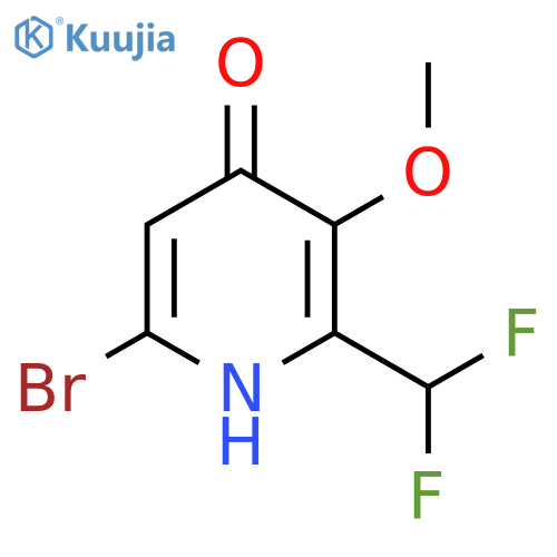 6-Bromo-2-(difluoromethyl)-4-hydroxy-3-methoxypyridine structure