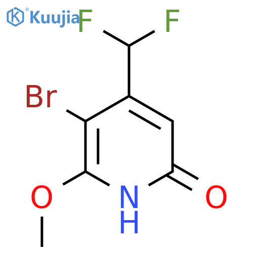 3-Bromo-4-(difluoromethyl)-6-hydroxy-2-methoxypyridine structure