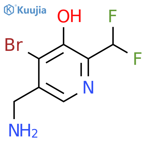 5-(Aminomethyl)-4-bromo-2-(difluoromethyl)-3-hydroxypyridine structure