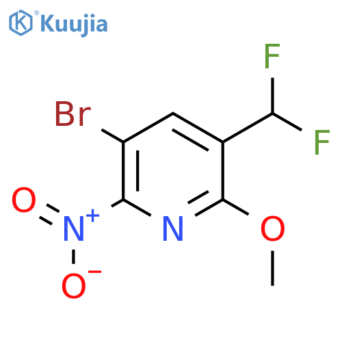 3-Bromo-5-(difluoromethyl)-6-methoxy-2-nitropyridine structure