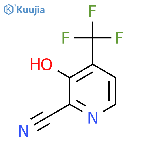 3-Hydroxy-4-(trifluoromethyl)picolinonitrile structure