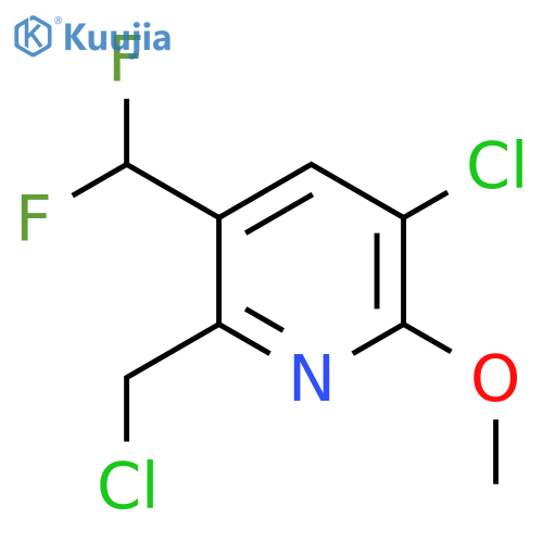 5-Chloro-2-(chloromethyl)-3-(difluoromethyl)-6-methoxypyridine structure