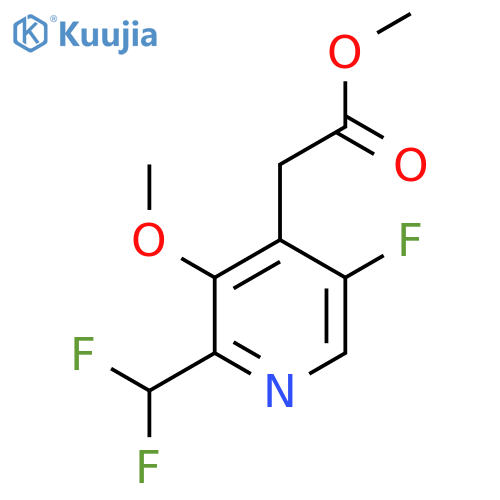 Methyl 2-(difluoromethyl)-5-fluoro-3-methoxypyridine-4-acetate structure
