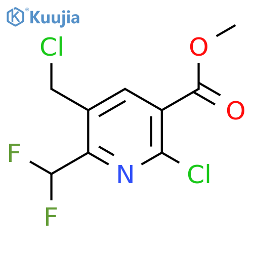 Methyl 2-chloro-5-(chloromethyl)-6-(difluoromethyl)pyridine-3-carboxylate structure