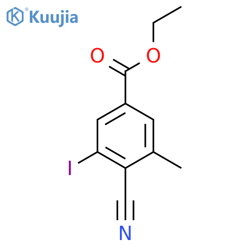 Ethyl 4-cyano-3-iodo-5-methylbenzoate structure