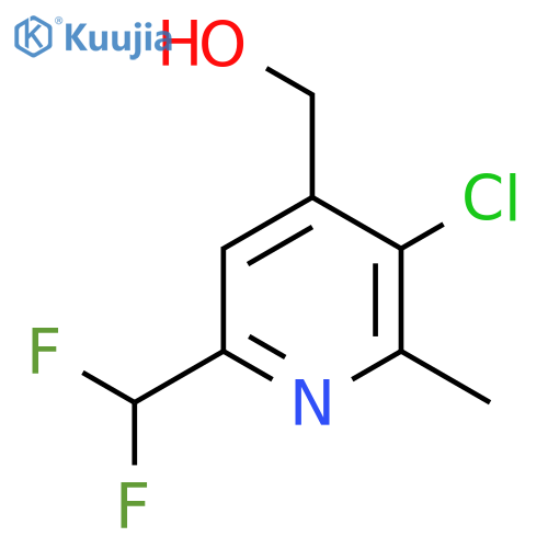 3-Chloro-6-(difluoromethyl)-2-methylpyridine-4-methanol structure