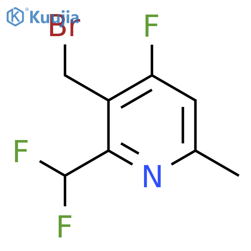 3-(Bromomethyl)-2-(difluoromethyl)-4-fluoro-6-methylpyridine structure