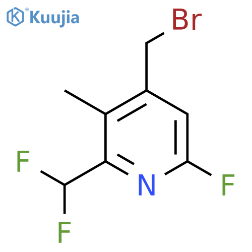 4-(Bromomethyl)-2-(difluoromethyl)-6-fluoro-3-methylpyridine structure