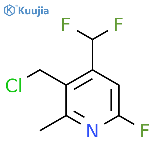 3-(Chloromethyl)-4-(difluoromethyl)-6-fluoro-2-methylpyridine structure