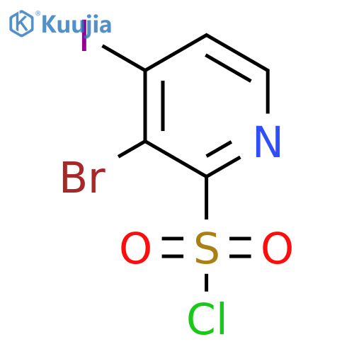 3-Bromo-4-iodopyridine-2-sulfonyl chloride structure