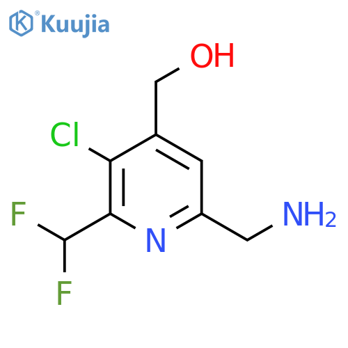 6-(Aminomethyl)-3-chloro-2-(difluoromethyl)pyridine-4-methanol structure