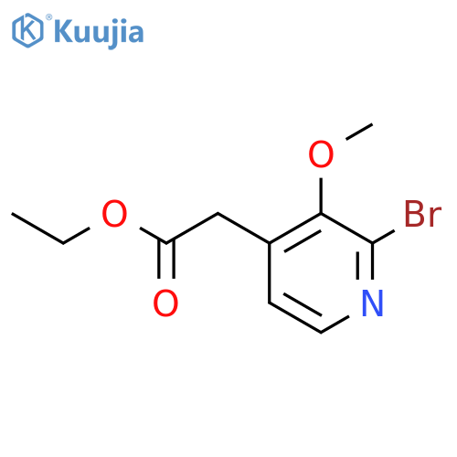 Ethyl 2-bromo-3-methoxypyridine-4-acetate structure