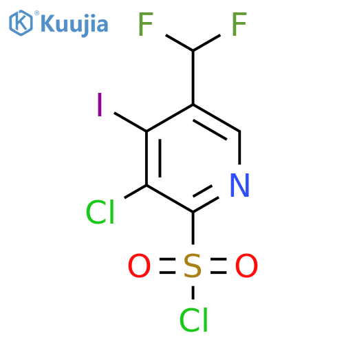 3-Chloro-5-(difluoromethyl)-4-iodopyridine-2-sulfonyl chloride structure